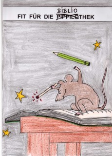 Die Maus aus der Pippilothek gemalt von Irmgard